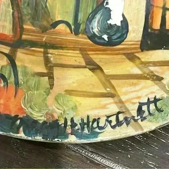 Vintage Maggie Hartnett Painted Plates - Picture 4 of 6